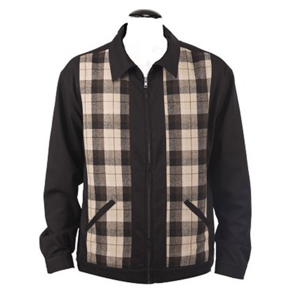Black and brown men’s lightweight jacket
